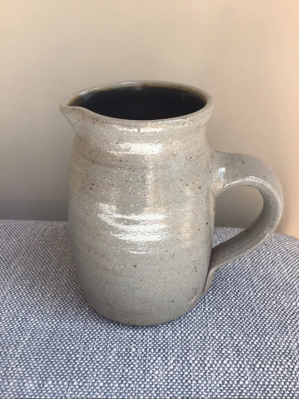 Salmon Falls 1993 Blueberry Basket Pottery Salt Glaze Stoneware Pitcher Handmade